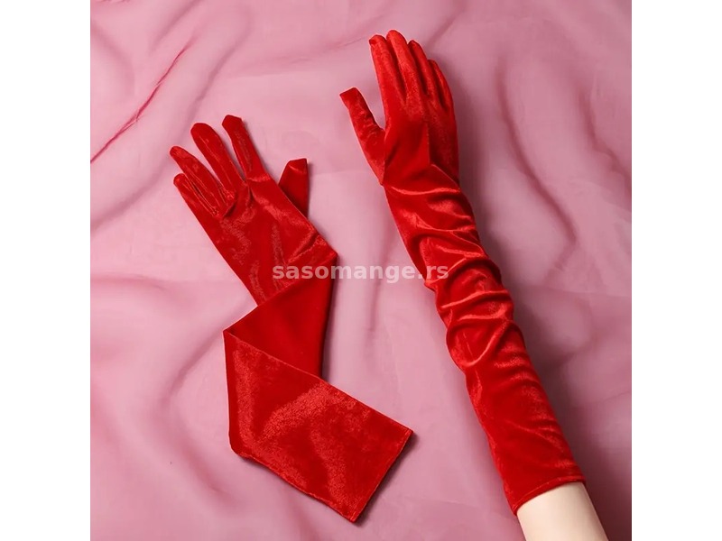 Plišane damske rukavice