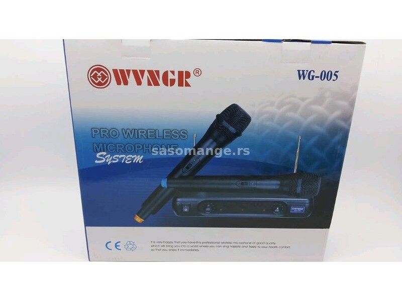WG-005 Mikrofon bežični komplet 2 komada