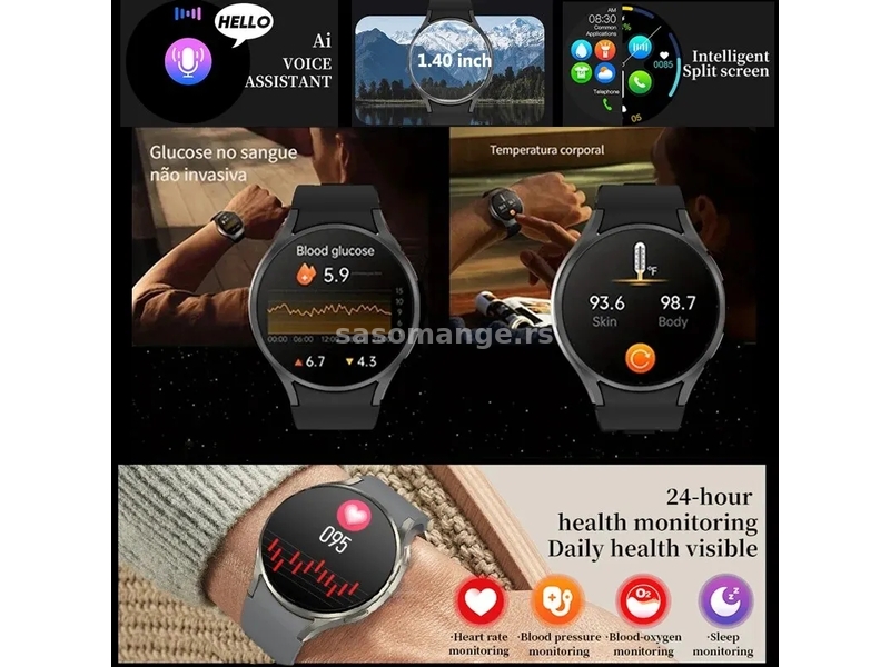 Watch 6 Bluetooth GPS NFC Smart Watch Bluetooth Poziv