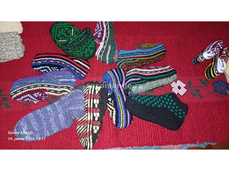 Čarape pletene
