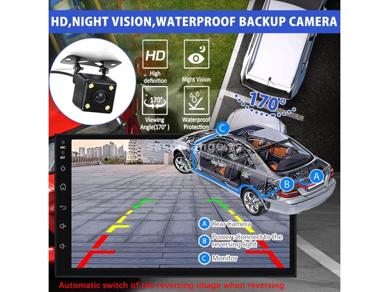 Android GPS Multimedija 7" univerzalan model sa kamerom za rikverc