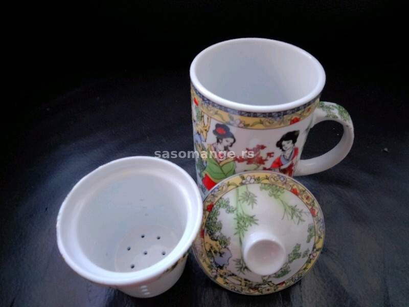Porcelanska šolja za čaj japanski motivi