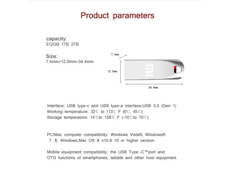 USB MI 3.0 2tb srebrni