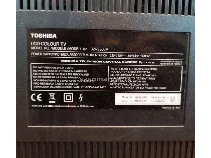 Toshiba RegZa LCD '32 (ispravan!)
