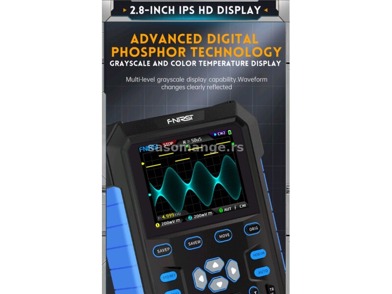FNIRSI DPOKS180H dvokanalni digitalni osciloskop 180MHz-3DB ( Garancija )