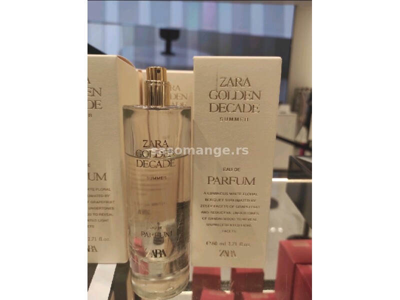 Zara parfem Golden decade 80ml