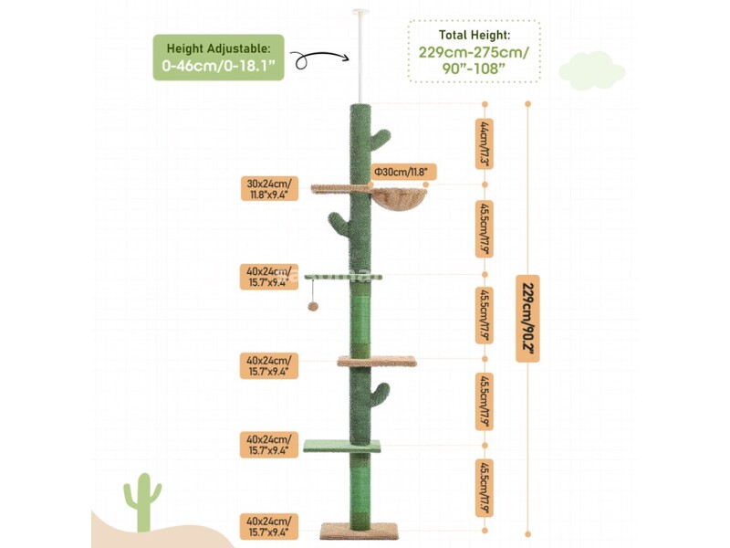Stub penjalica Kaktus (model A)