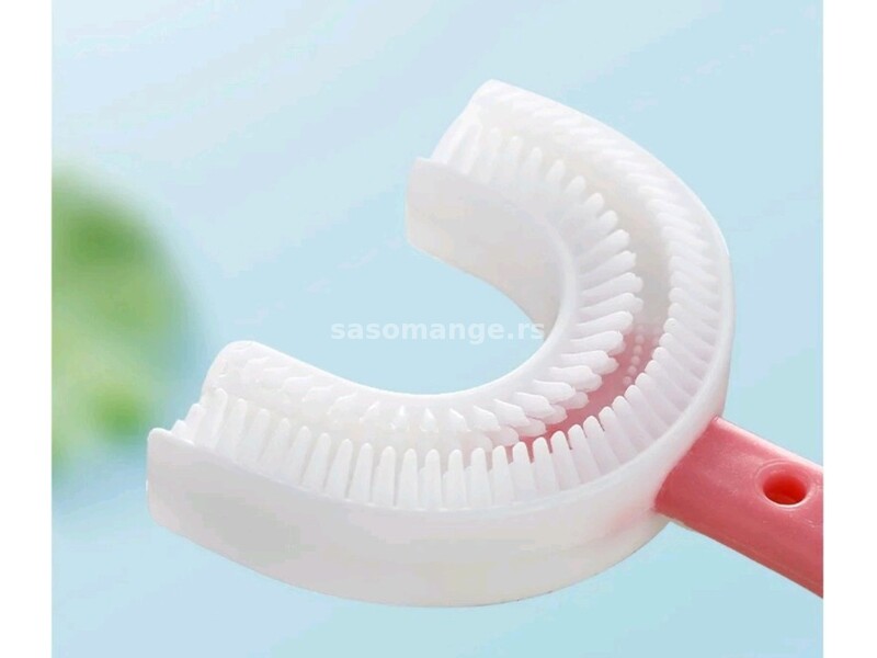 Silikonska polukružna četkica za zube za decu