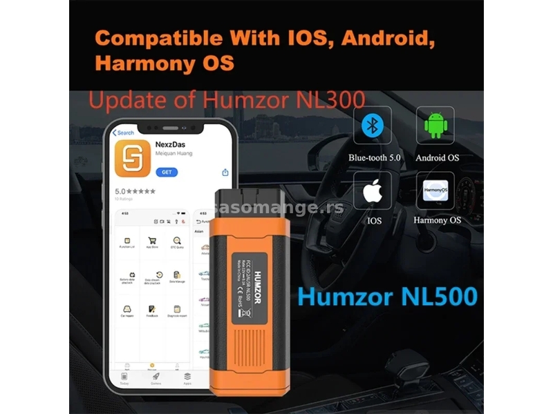 Humzor NEXZSCAN NL500 Bluetooth OBD2 Auto Dijagnostika