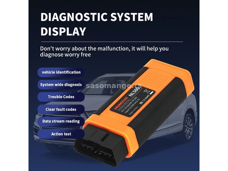 Humzor NEXZSCAN NL500 Bluetooth OBD2 Auto Dijagnostika