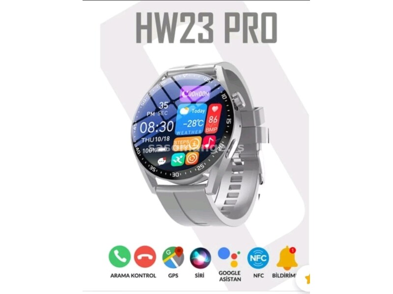HW23 Pro je još jedan novi pametni sat iz 2023. koji može pratiti sportske aktivnosti i upravljati z