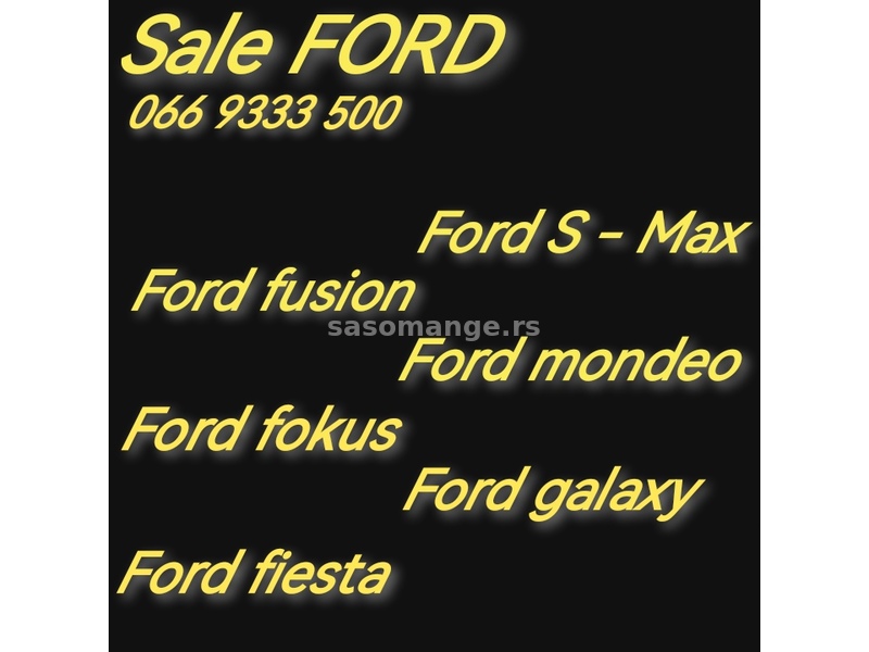 Menjači za sve modele vozila Ford