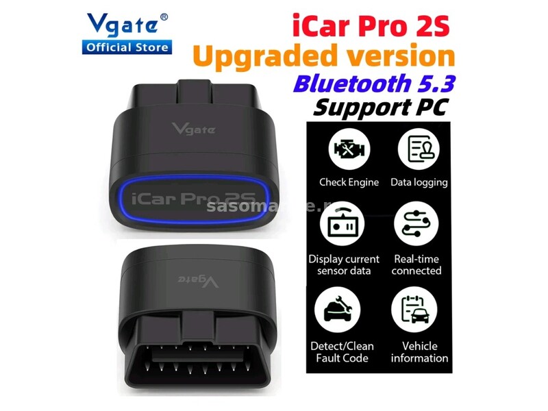 Vgate iCar Pro 2S OBD2 Bluetooth 5.3 za IOS Android Windows