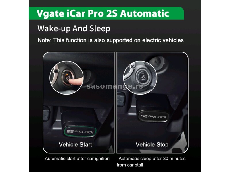 Vgate iCar Pro 2S OBD2 Bluetooth 5.3 za IOS Android Windows