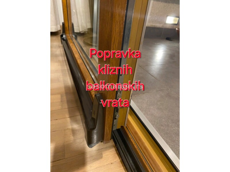 Popravka kliznih balkonskih vrata