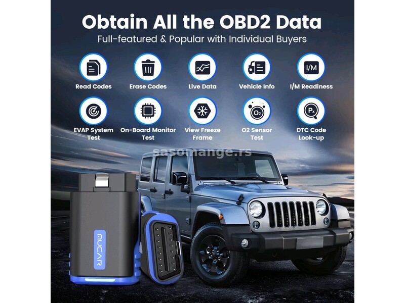 NOVO - Mucar Driverscan Bluetooth OBD2 Dijagnostika