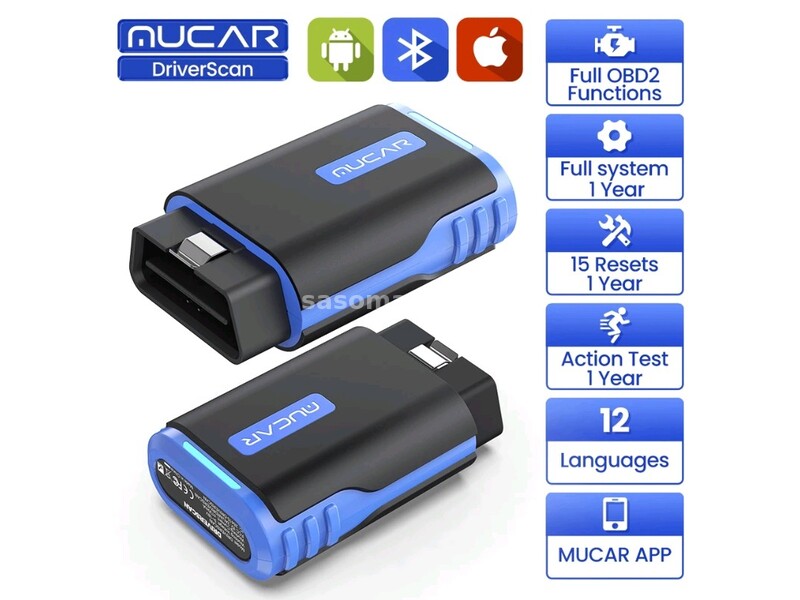 NOVO - Mucar Driverscan Bluetooth OBD2 Dijagnostika