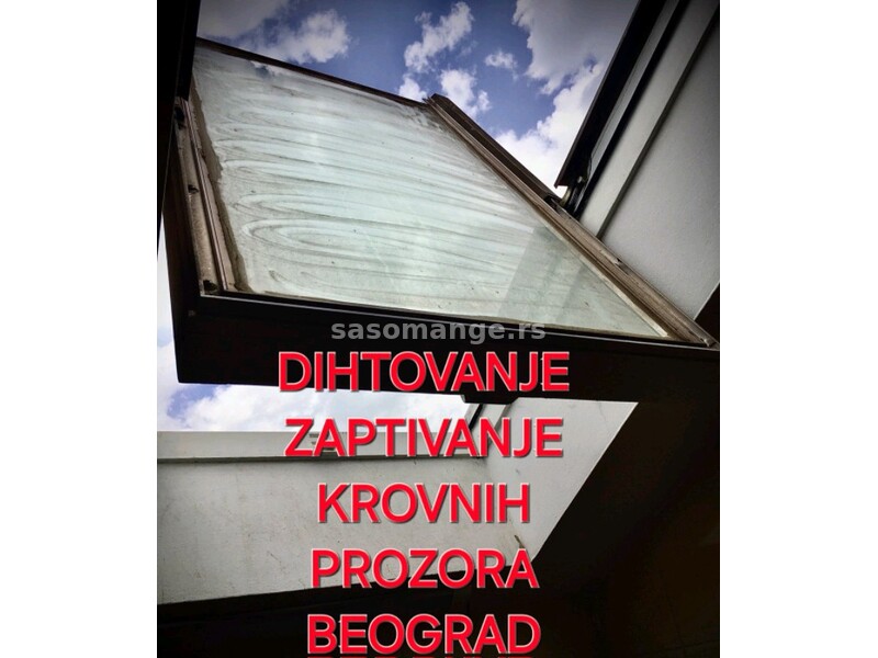 Dihtovanje ZAPTIVANJE krovnih prozora