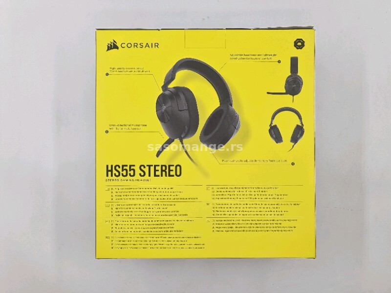 Corsair HS55 Stereo Gaming slusalice /PC/MAC/PS4/PS5/ NOVO