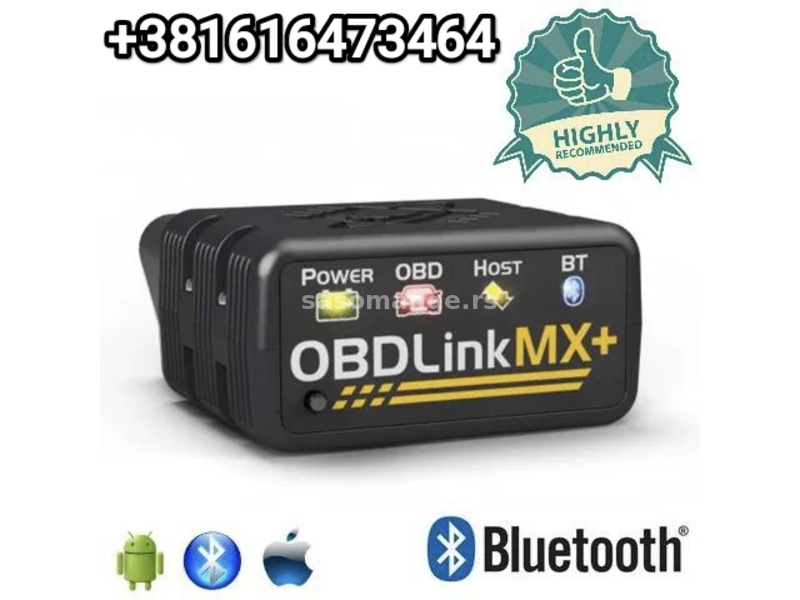 NOVO - OBDLink MX+ Bluetooth OBD2 iPhone, iPad, Android &amp; PC