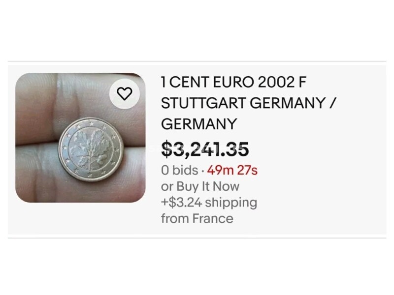 1 cent r2002 stuttgart germany