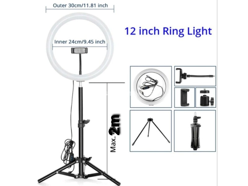 Ring light 12" Led prsten (30cm)