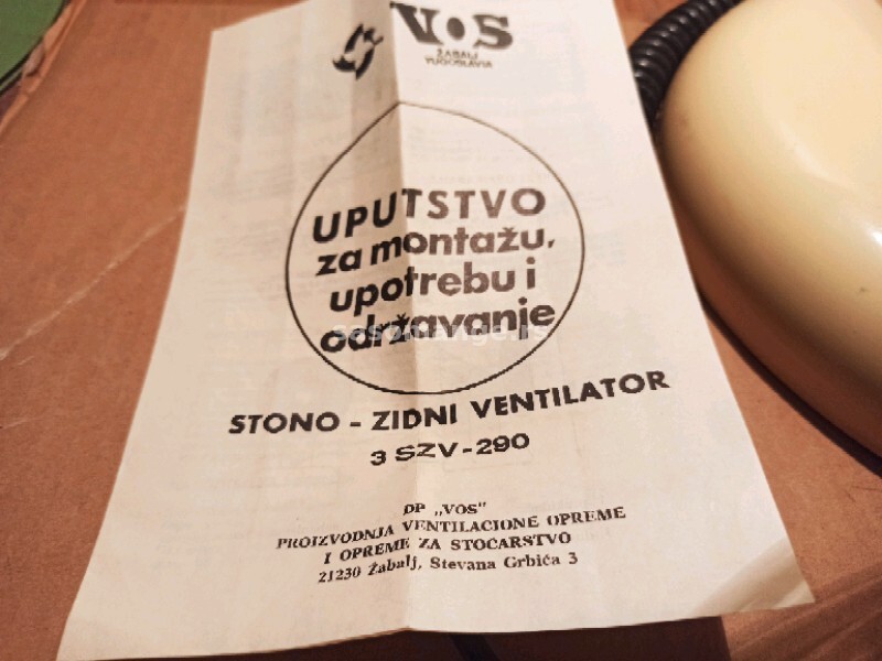 Stoni - zidni ventilator