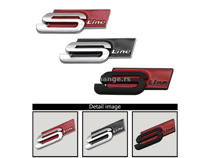 3D stiker - Audi S Line model 2