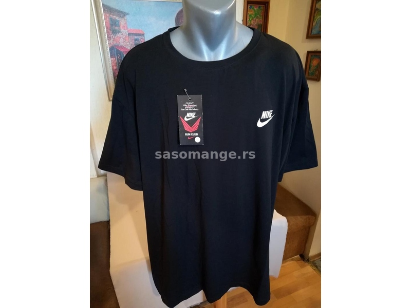 Nova muska majica Nike u velikim brojevima 5XL 6XL Crna Novo