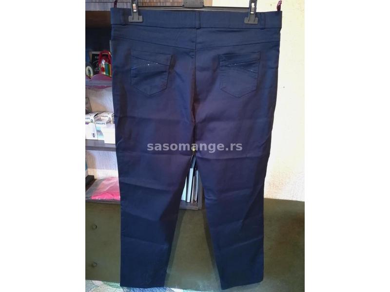 Nove zenske pantalone za punije dame Kubra Teget 56 58 60