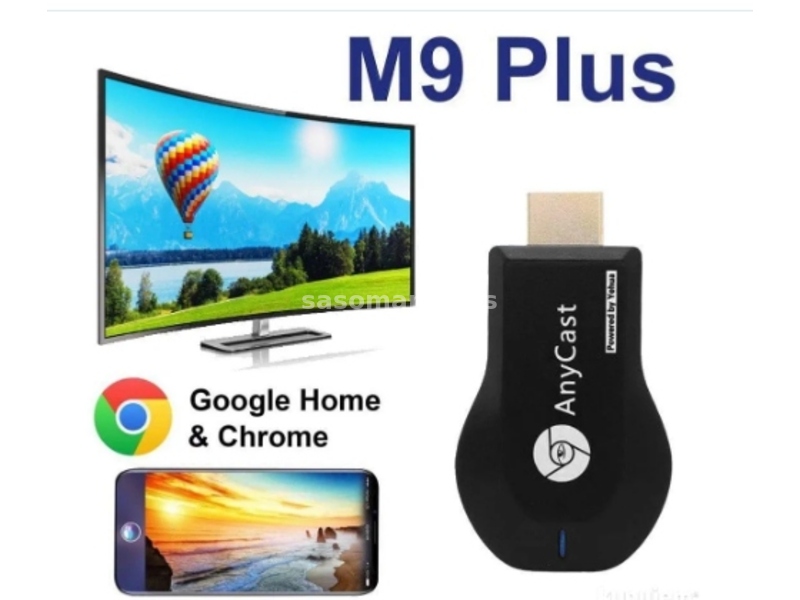 chromecast M9 plus anycast mobilni na TV Android iPhone