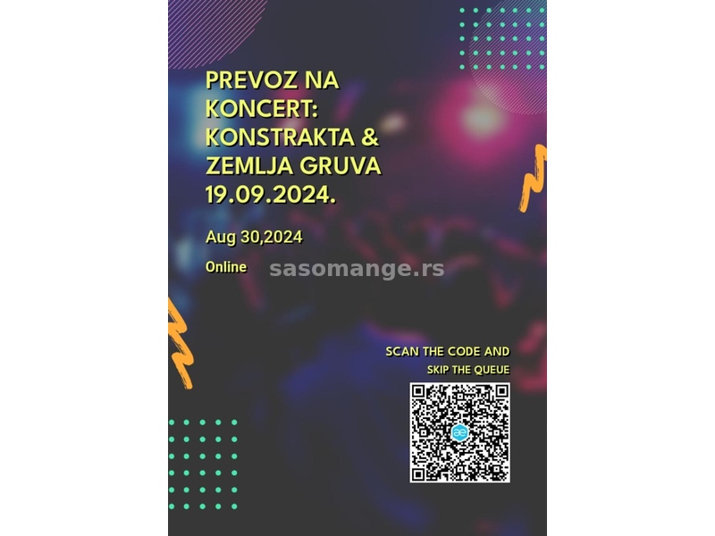 Prevoz na Koncert Konstrakta &amp; Zemlja gruva 19.09.2024. iz Novog Sada