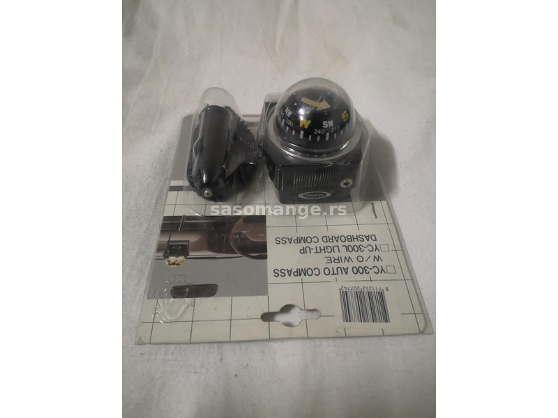Svetleci kompas za instrument tablu u kolima ( radi na upaljac iz auta )