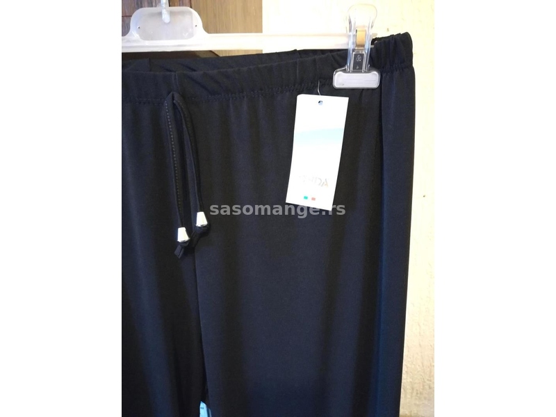 Nove zenske pantalone za punije dame i devojke Tonda Crne XXL Novo