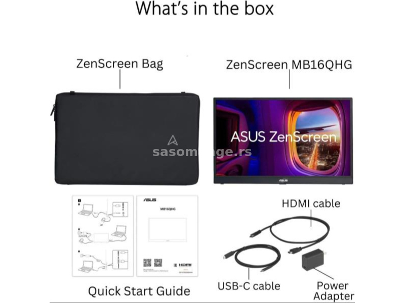 ASUS ZenScreen MB16QHG monitor