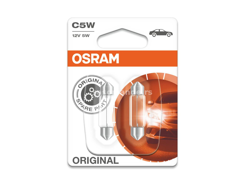 OSRAM ORIGINAL FESTOON C5W 6418-02B 5W 12V SV8,5-8