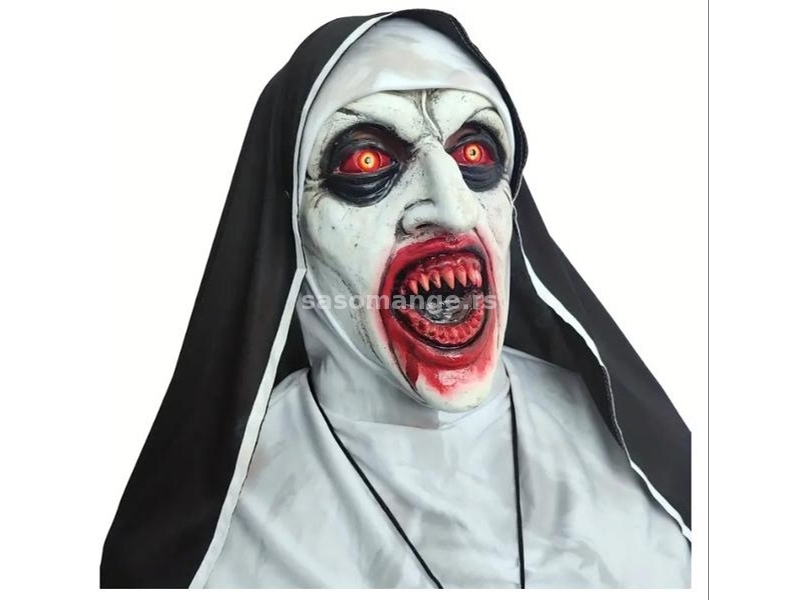 Maska The Nun Za Noc Vestica, Halloween, Maskenbal Model 1