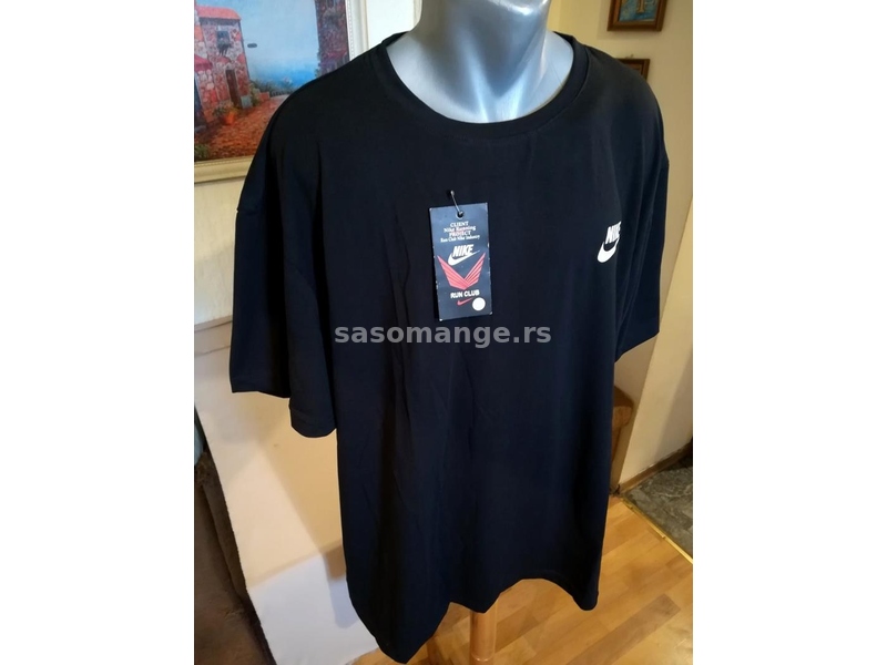 Nova muska pamucna majica Nike u velikom broju 5XL 6XL Crna Novo