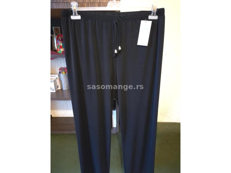 Nove zenske pantalone za punije dame i devojke Tonda Crne XXL Novo