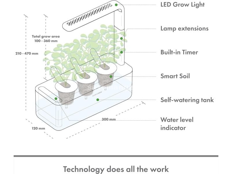 Click and Grow Smart Garden 3 kućna bašta uzgoj biljaka