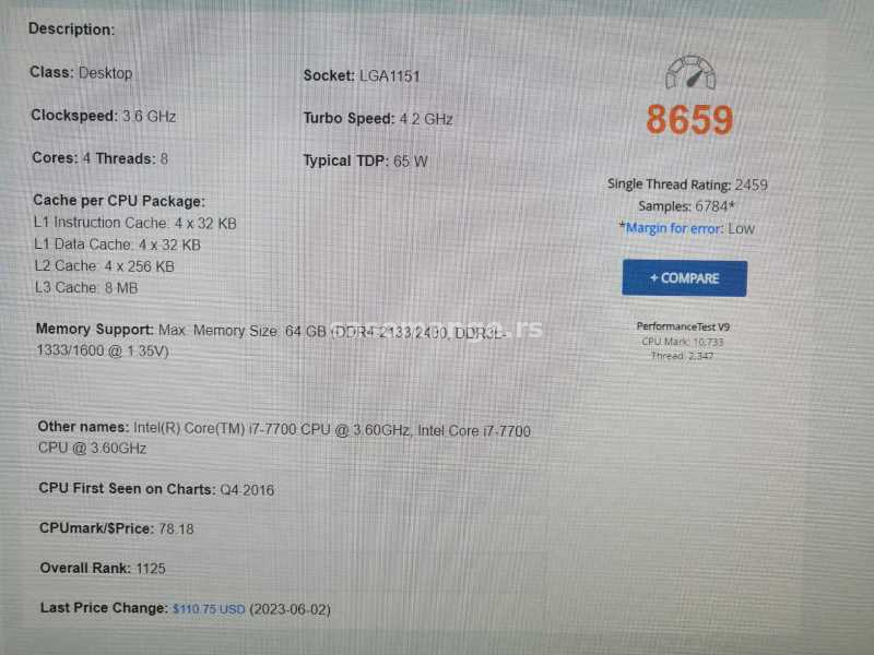 Dell precision T3620 Intel Xeon E3-1240 32 GB Ram Quadro 2GB