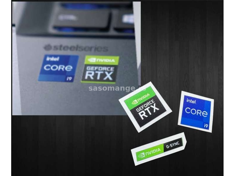 Nalepnice za pc laptop - Nvidia RTX Intel core stikeri- 2325