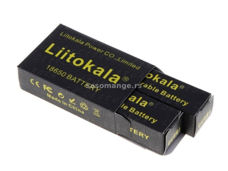 18650 LiitoKala Li-Ion 3.7V Punjiva Baterija 2600mAh 26A