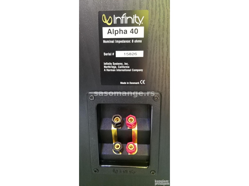 Infinity zvucnici Alpha 40