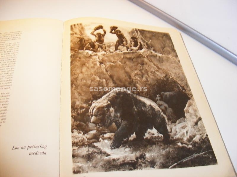 Ilustrovane enciklopedije preistorijski čovjek i preistorijske životinje