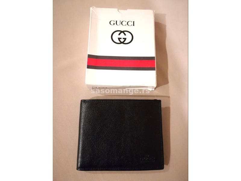 Novi muski kozni markirani novcanik Gucci Novo