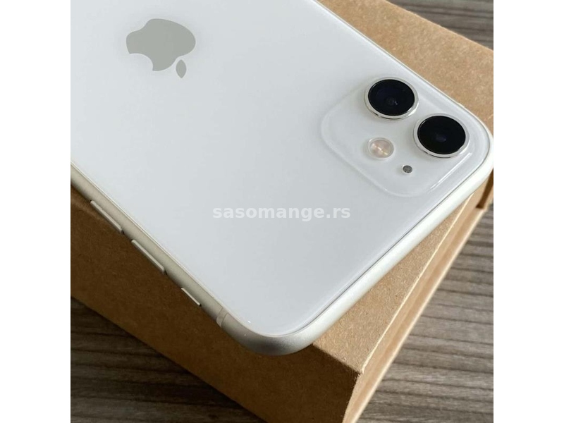 iPhone 11 64GB White Sim Free NOVO! 100% Baterija