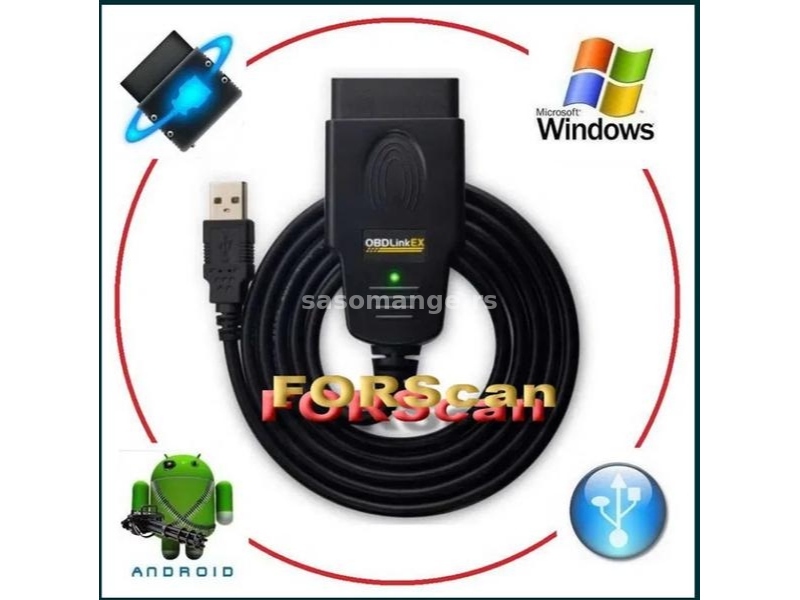 OBDLink EX OBD2 USB OBDwiz MultiECUScan / ForScan