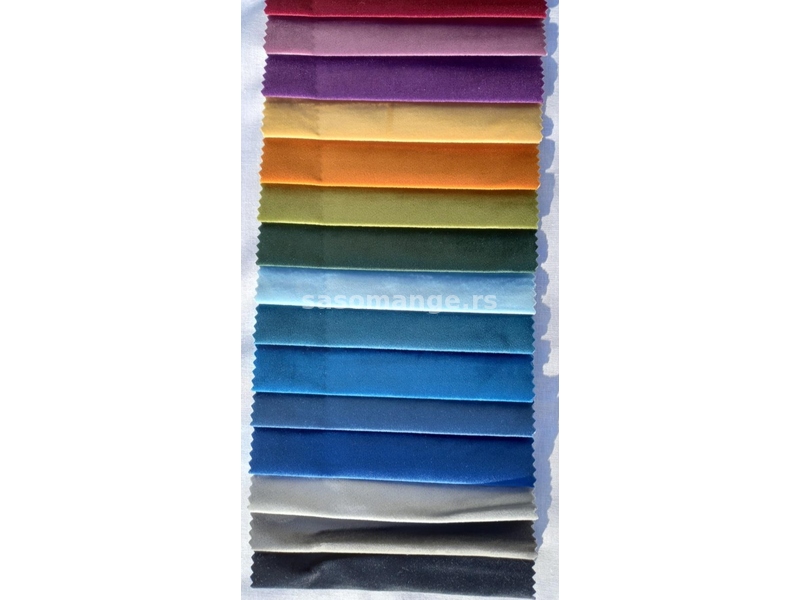 Okrugli jastuk od najfinijeg mebl pliša. 25 boja u ponudi
