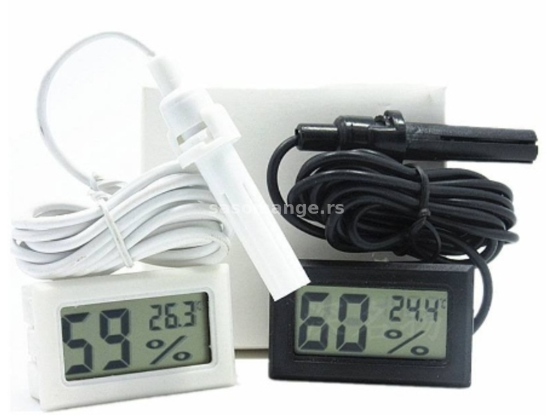 Termometar i higrometar sa sondom, merač i vlažnosti